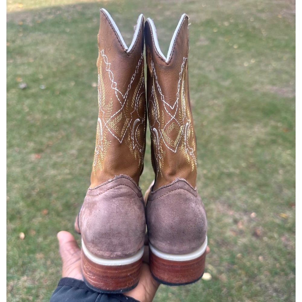 Ranchers Boots Co. Square Toe Western Boots Women's Size Size 22 US Size 5 Tan - Picture 6 of 15